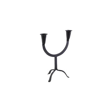 Farm Matte Iron/Black Candle Stand | Burke Decor