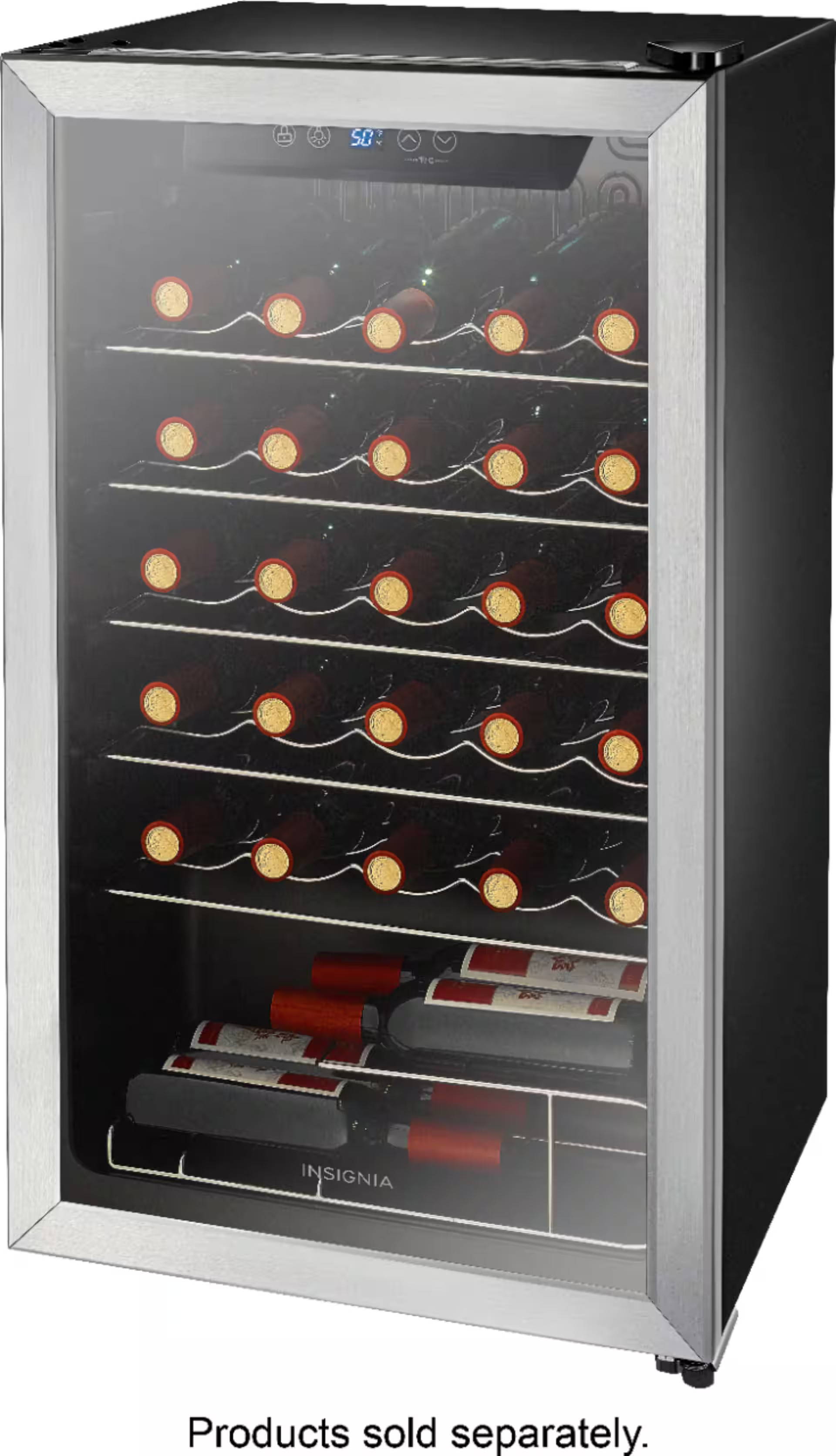 Insignia™ 29-Bottle Wine Cooler Stainless steel NS-WC29SS9 - Best Buy | Best Buy U.S.