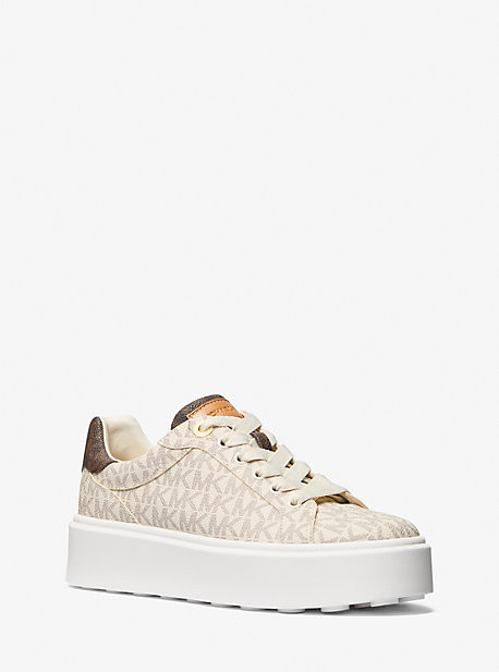 Romey Metallic Two-Tone Signature Logo Platform Sneaker | Michael Kors US