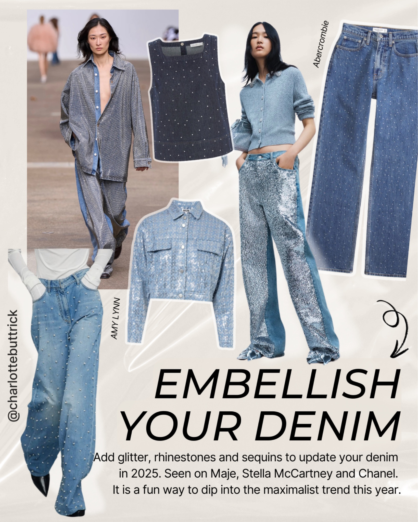 Fashion trends 2025 - embellished denim - where to shop on the high street now 

#LTKstyletip #LTKeurope #LTKuk
