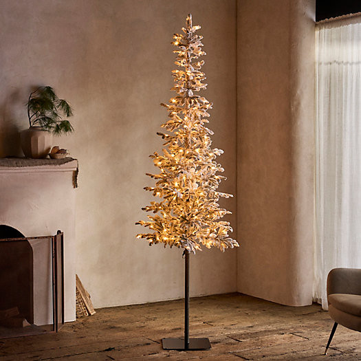 Faux Snowy Pre-lit LED Alpine Tree | Terrain