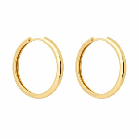 ZTTD Fashion Jewelry Hoop Earrings European And American Style Simple Metal Ear Buckles Kong Style H | Walmart (US)
