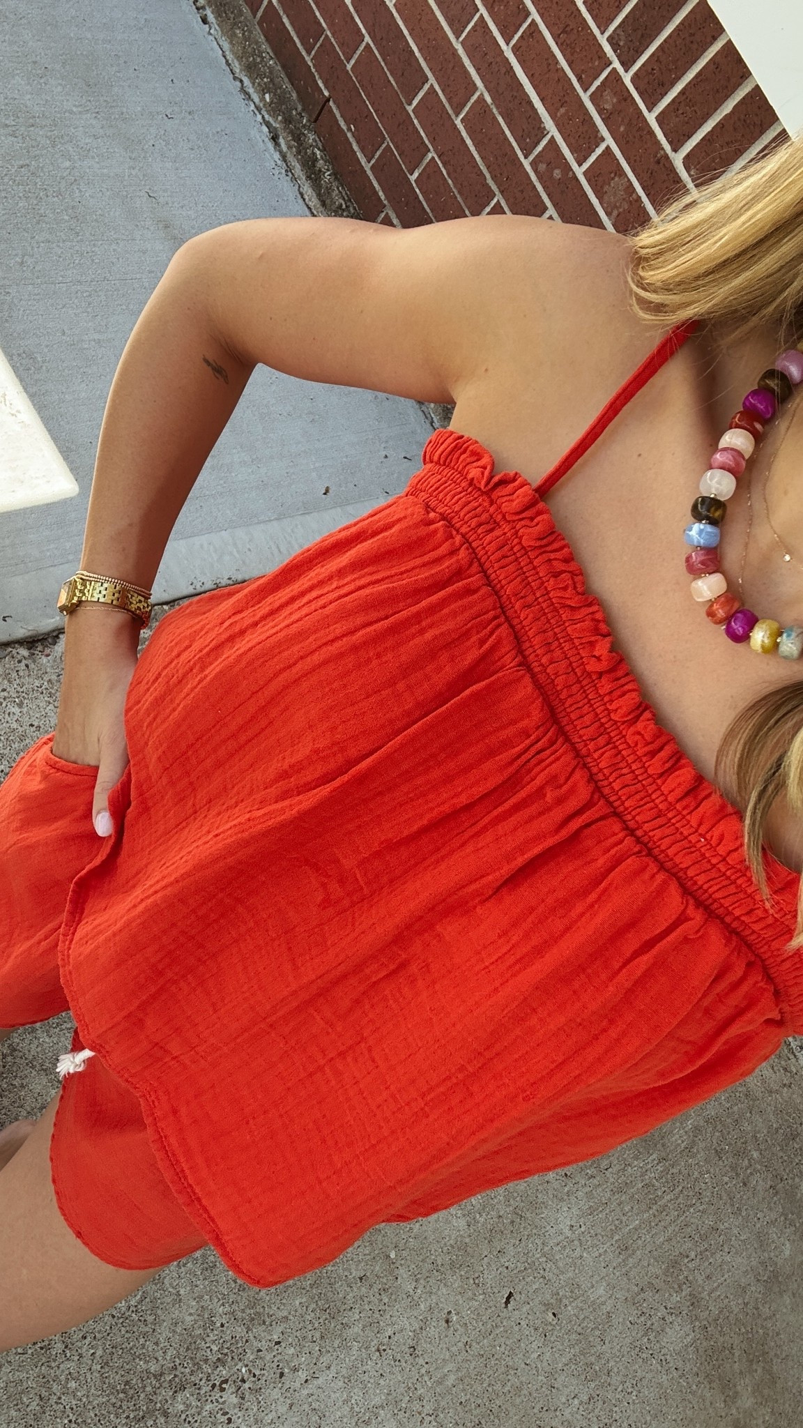 Matching sets all of summer!!!! Old navy find & Amazon necklace

#LTKootd