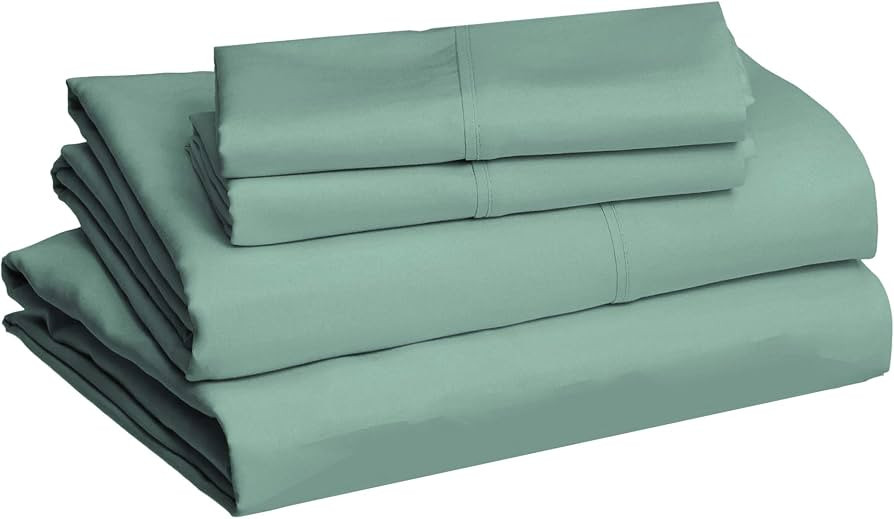 Amazon Basics Lightweight Super Soft Easy Care Microfiber Bed Sheet Set with 14-Inch Deep Pockets... | Amazon (US)