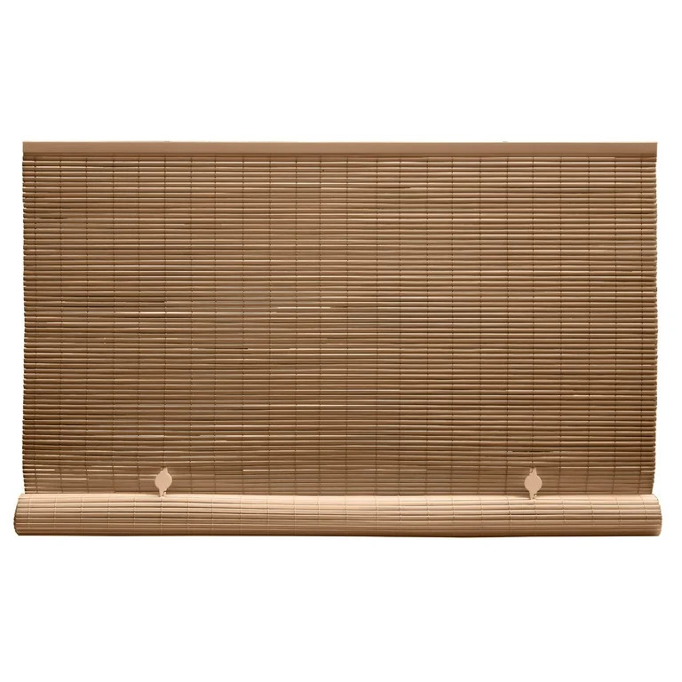 Radiance PVC Roll-up Outdoor Cordless Brown 1/4" PVC Light Filtering Roller Sun Shade, 5' x 6' | Walmart (US)