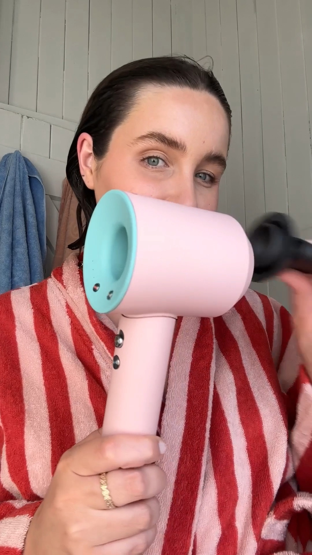 unboxing and trying the prettiest hairdyer out there - the new limited edition Dyson Supersonic in Ceramic Pop#DysonANZ #StyledWithDyson