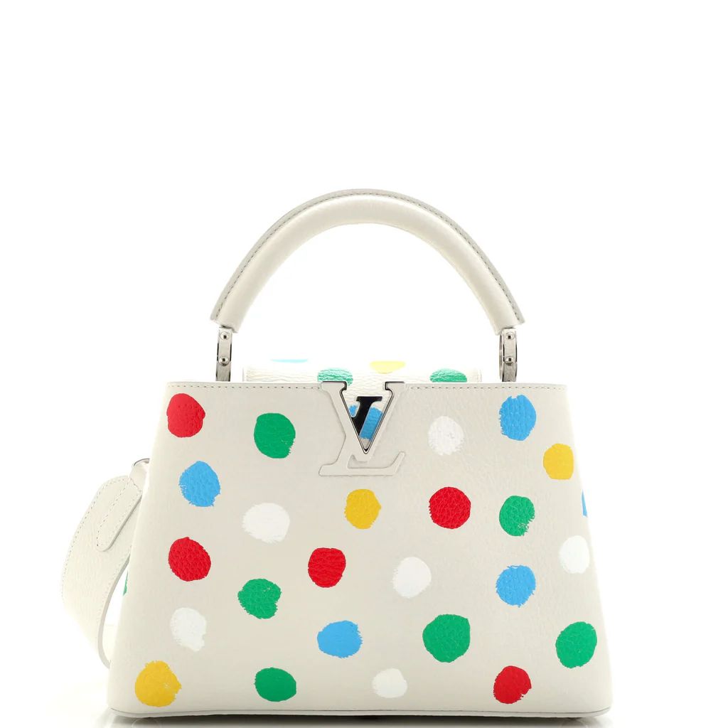 Capucines Bag Yayoi Kusama Painted Dots Taurillon Leather BB | Rebag