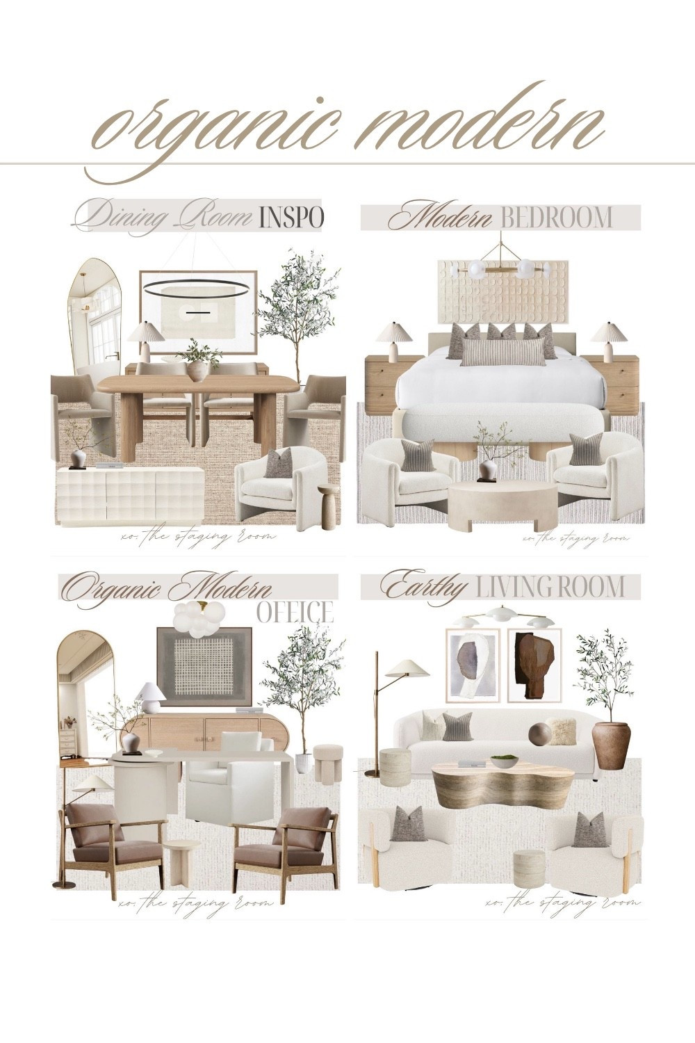 Organic modern home inspiration for every room 🤍

organic modern home, modern home decor, neutral home decor, interior design, home inspiration, living room ideas, bedroom ideas, dining room ideas, home office ideas, organic modern living room, modern bedroom, neutral dining room, home styling, warm neutral decor, minimalist home, cozy home, contemporary interiors, sculptural furniture, earthy home decor, designer home inspiration

#LTKHome #LTKSaleAlert