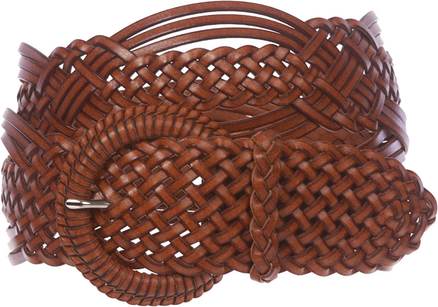 2" (50 mm) Genuine Leather Braided Woven Belt | Amazon (US)