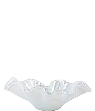 VIETRI Onda Blown Glass Large Centerpiece Bowl - White | Dillard's