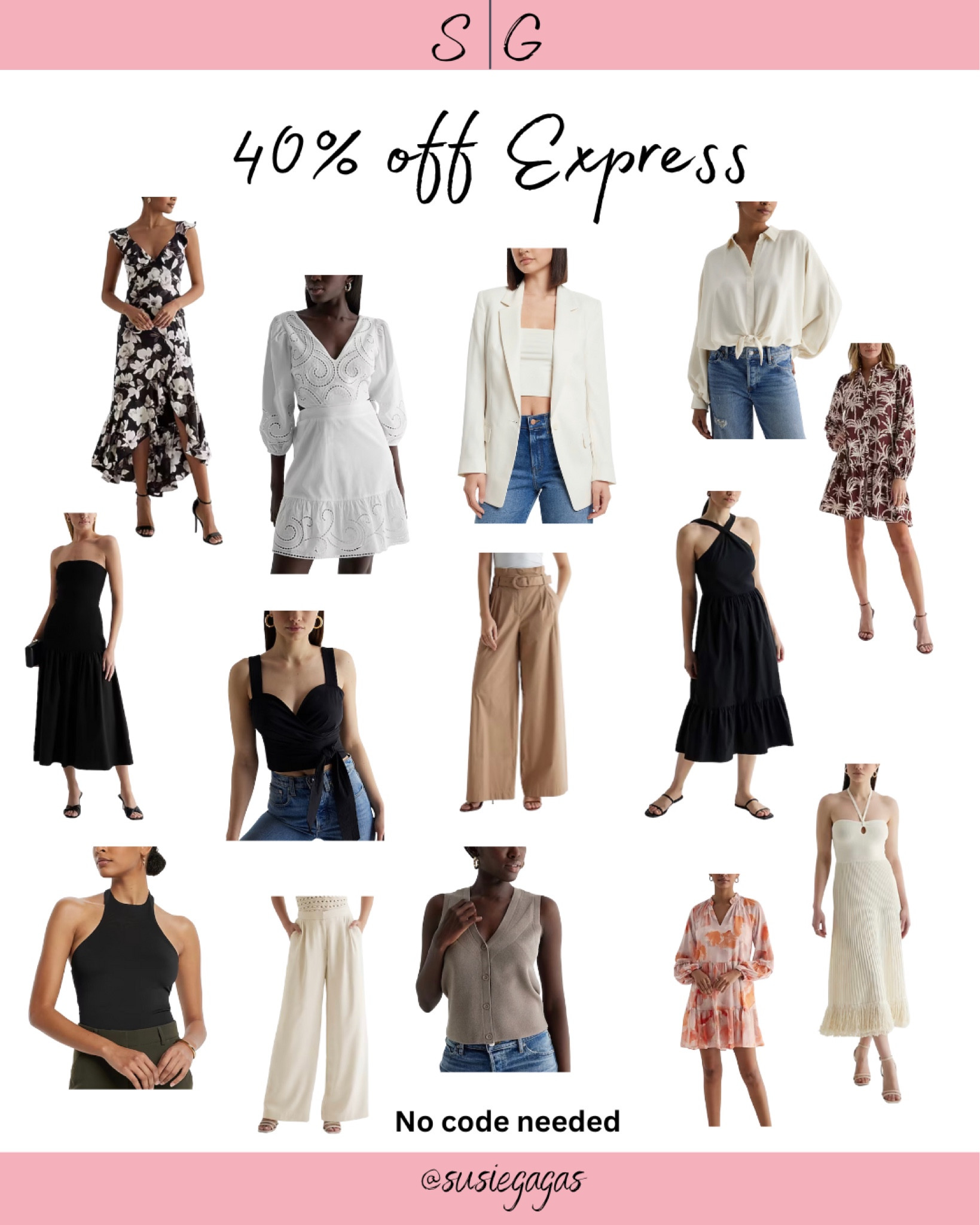 Express has had such great pieces lately and they’re currently all 40% off! 



#LTKsalealert #LTKFind #LTKunder100