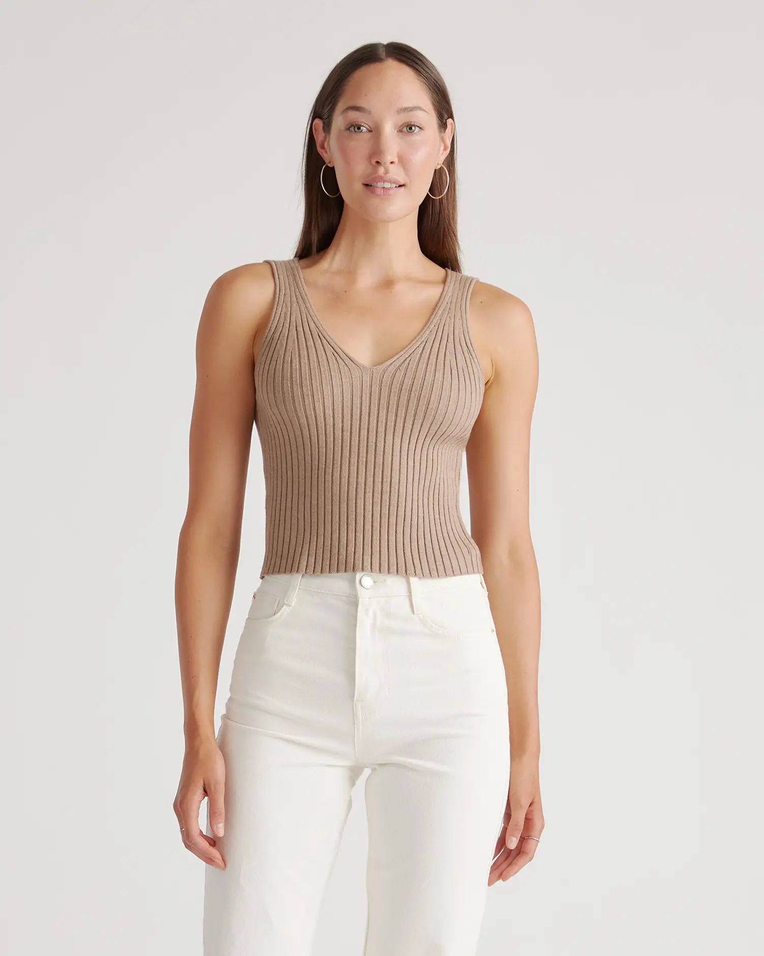 Eco-Knit Cropped Sweater Tank | Quince