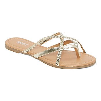 Mixit Womens Strappy Braided Flip-Flops | JCPenney
