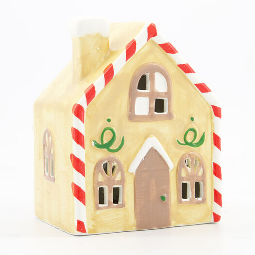 Beige Light Up House Christmas Decoration | TK Maxx