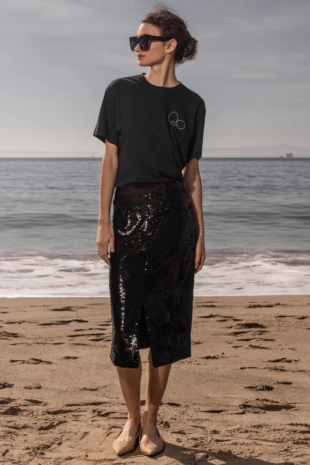 Ember Skirt - Onyx | Heidi Merrick