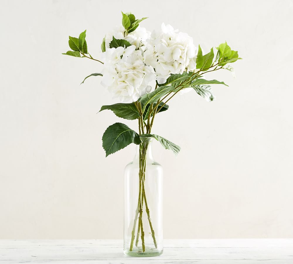 Faux Hydrangea Stem - White | Pottery Barn (US)