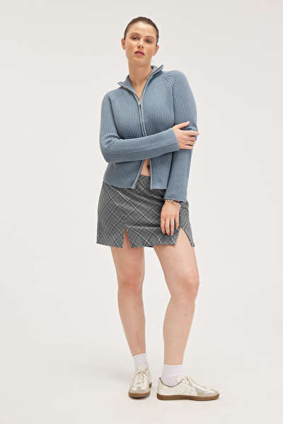 Two-way zip cardigan | Monki