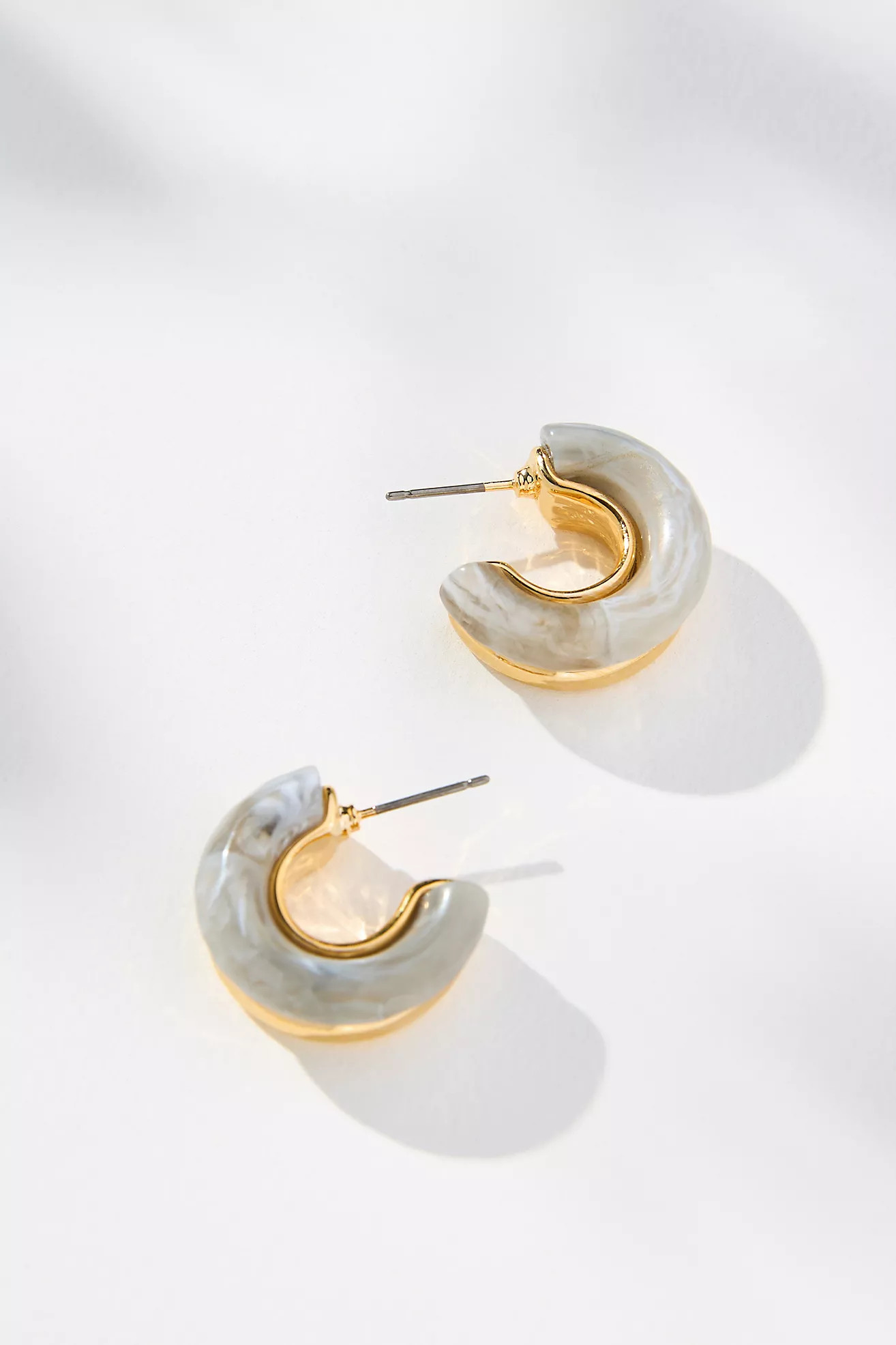 Sunset Resin Open Hoop Earrings | Anthropologie (US)