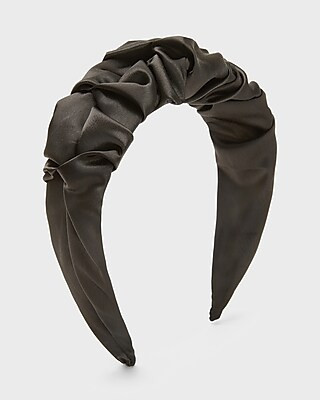 Ruched Satin Headband | Express