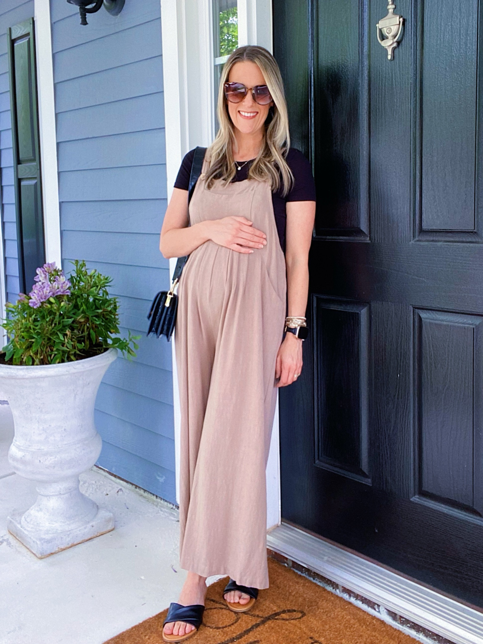 The cutest bump-friendly linen overalls. I sized up to medium to accommodate the bump. They feel like pajamas but look so polished. I paired them with a fitted tee from H&M that comes in a 3-pack. These tees are year around staples in my closet. 

Elevated Mom Style | Mom Style Tip | Maternity Fashion Summer Maternity Fashion | Summer Pregnancy Style | Casual Workwear | Maternity overalls | Maternity Casual Workwear | Casual Date Night Outfit | Church Outfit | Bump Friendly Top | bump friendly linen overalls | Summer Maternity Fashion | Affordable Maternity Style 

#LTKStyleTip #LTKBump #LTKFindsUnder50