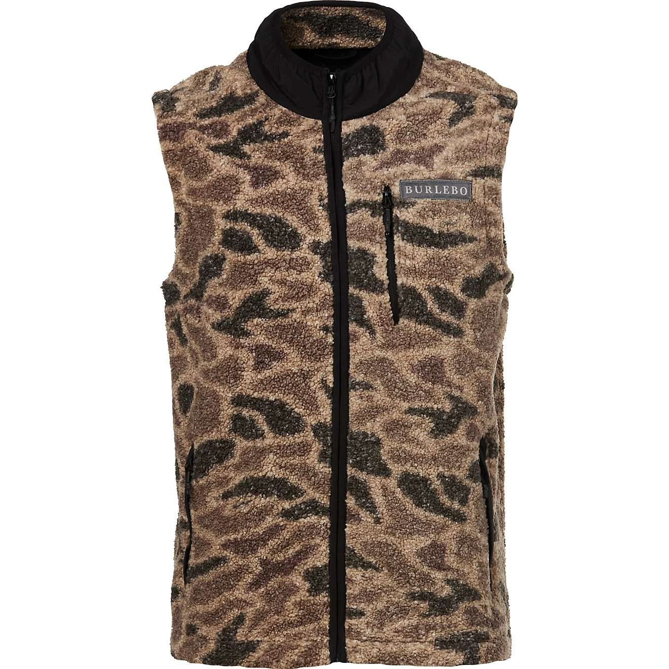 BURLEBO Men’s Rocky Mountain Sherpa Full-Zip Vest | Academy | Academy Sports + Outdoors