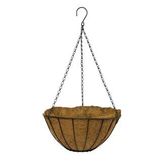 14 in. Metal Growers Hanging Coco Basket | The Home Depot