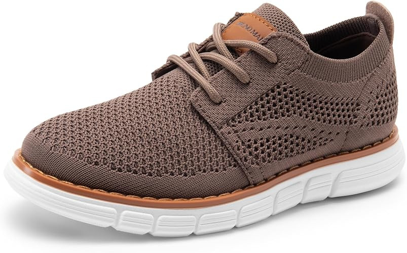 Bruno Marc Boy's Mesh Dress Sneakers Oxfords | Amazon (US)