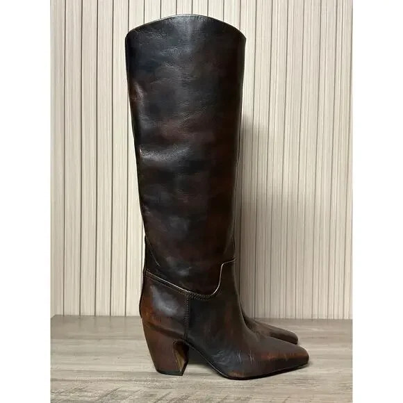 Vince Camuto Cristen Knee High Leather Boots Women’s Size 5M | Poshmark