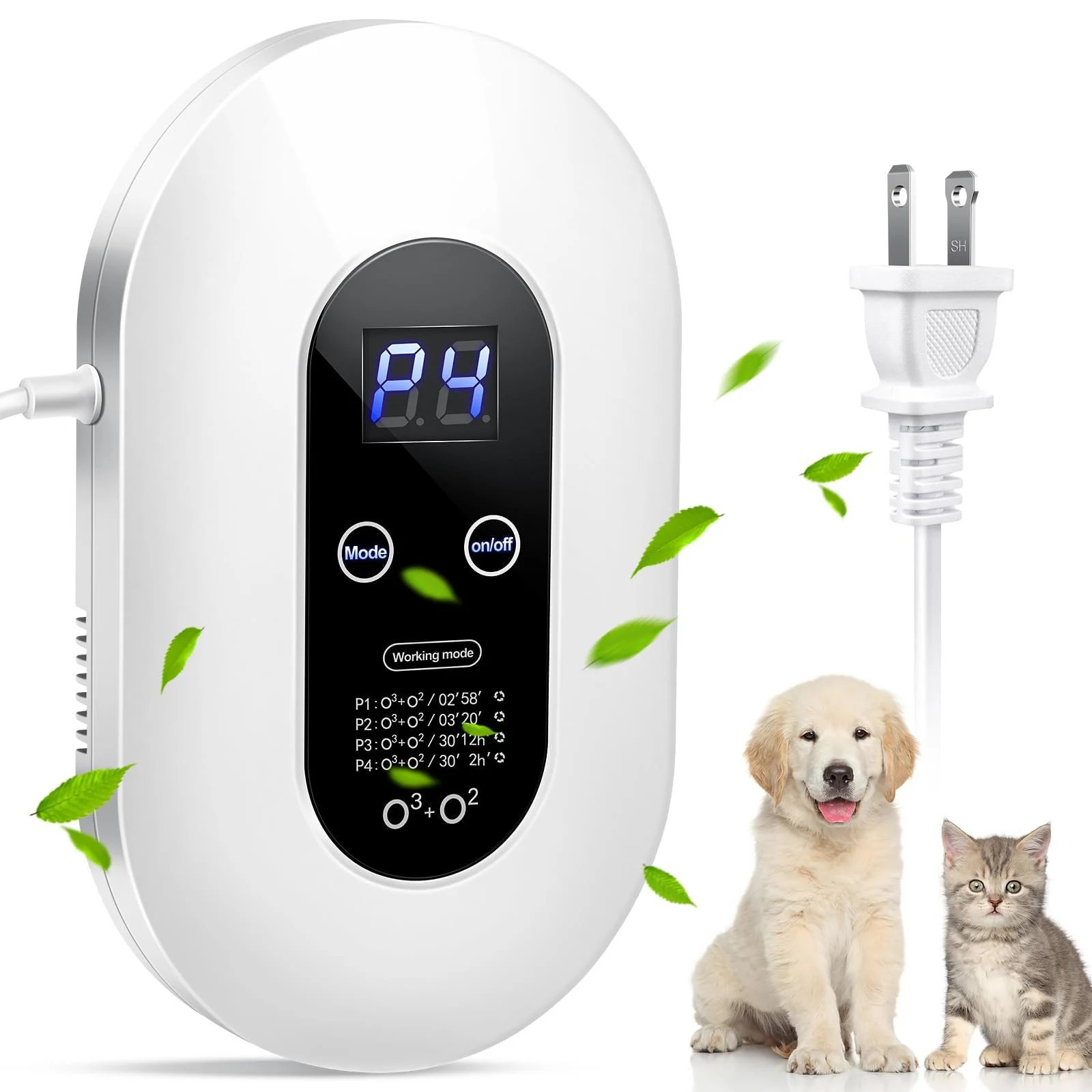 Anqtovp Ozone Odor Eliminator Plug In Air Purifier for Home Pet Cat Litter Dog Smell Kitchen Bathroom Smoke Formaldehyde No Filter Needed one_size | Lowe's