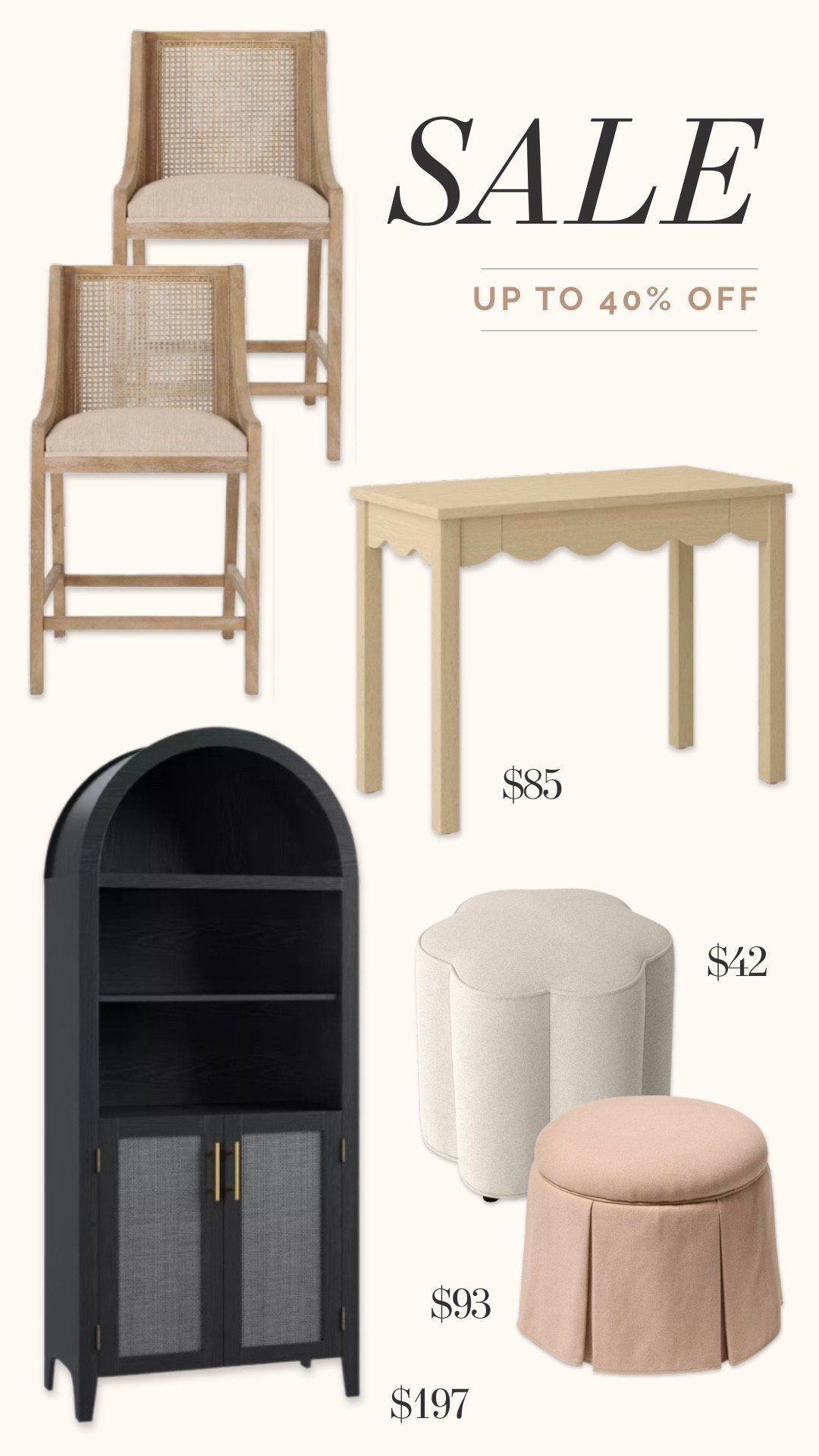 Up to 40% off furniture at Target!

#LTKHome #LTKmomlife #LTKSaleAlert