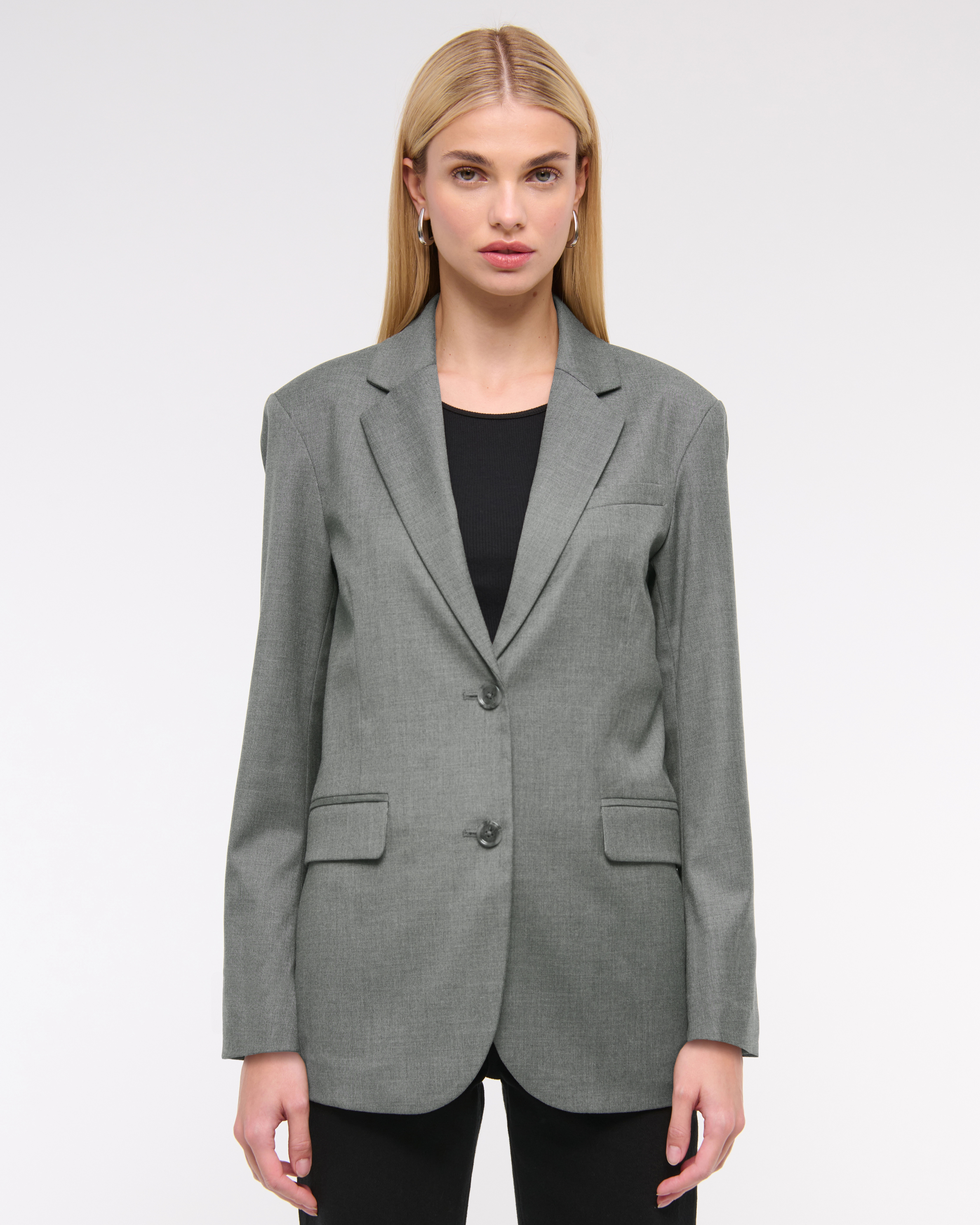Relaxed Suiting Blazer | Abercrombie & Fitch (US)