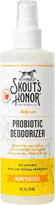 Skout's Honor Probiotic Pet Deodorizer Spray- Hydrating Daily-Use with Avocado Oil & Omega-3s, Mi... | Amazon (US)