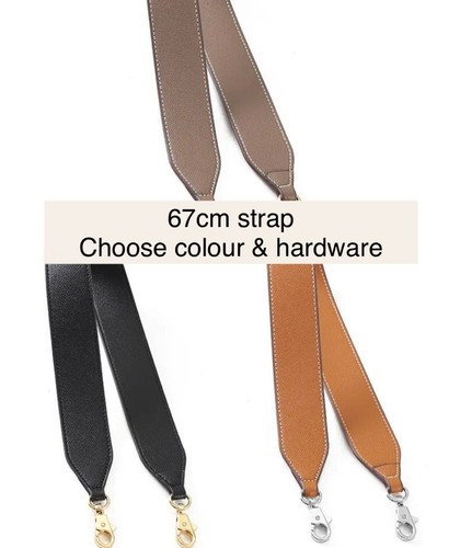 V Tab Leather Strap attachment 67cm for Bride-a-brac bag (grey gold black) | eBay AU