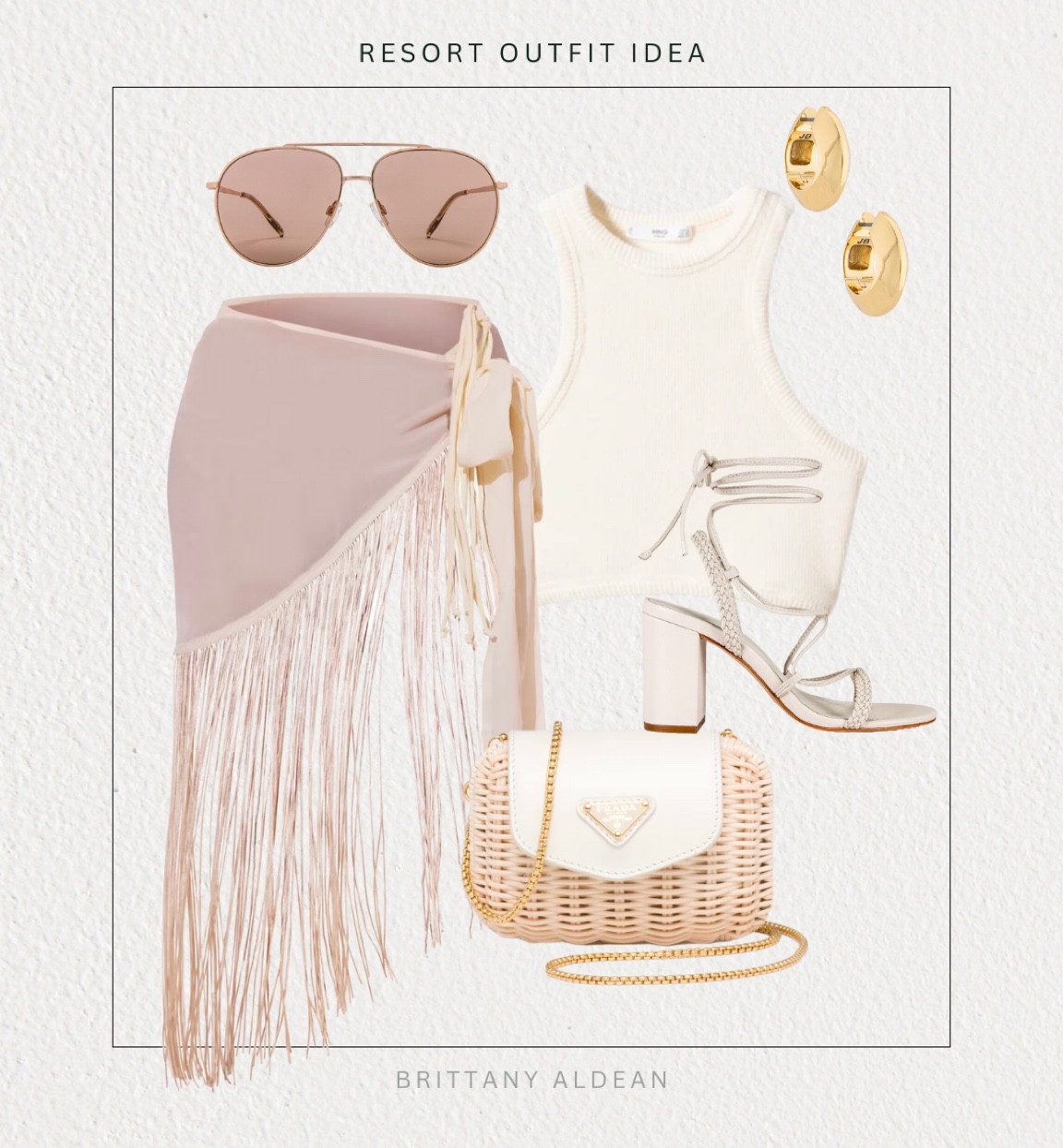 Spring break is here! How cute is this resort/vacation outfit? Perfect transition pieces to go from the beach to dinner. 

beach l vacation l outfits l summer outfit l spring outfit l resort outfit 