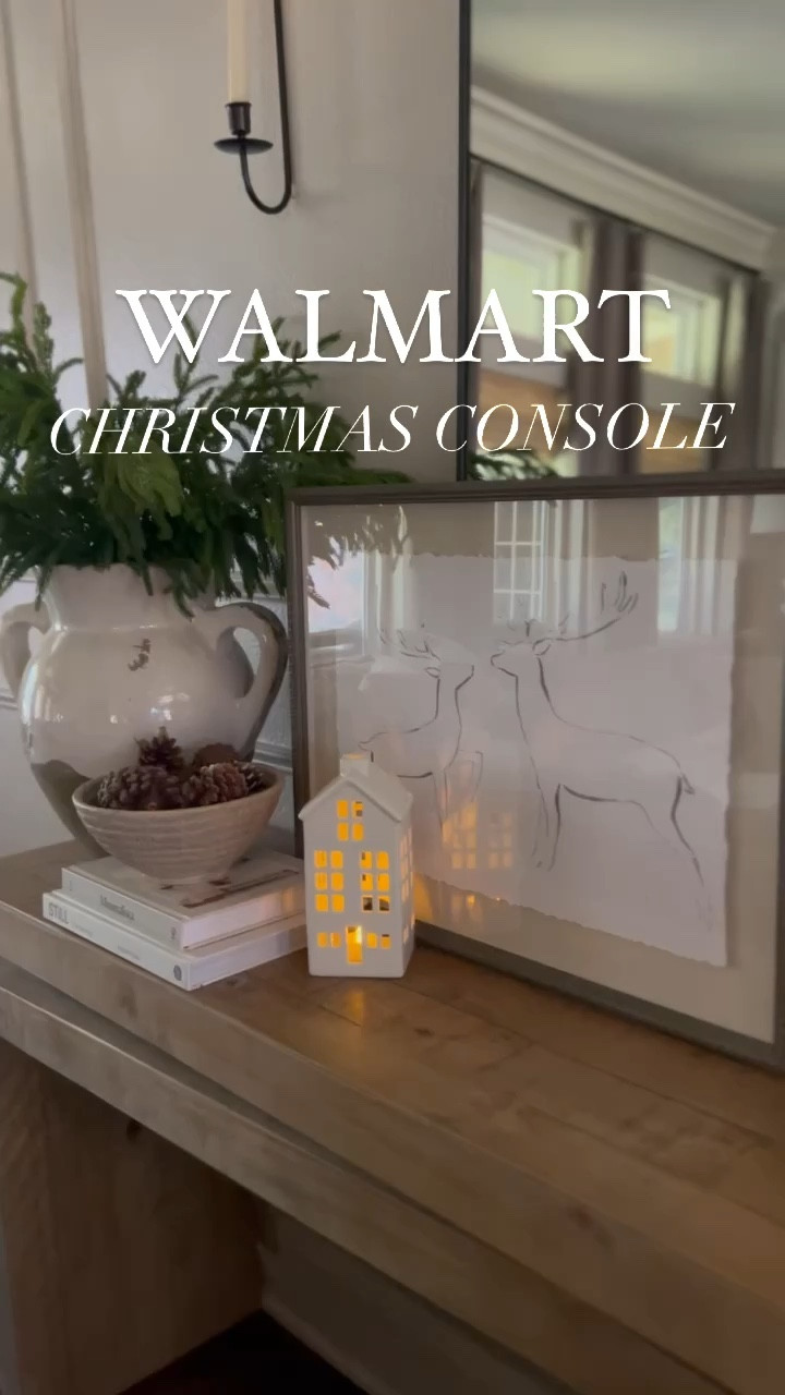 Walmart Christmas console table!  

Reindeer, Walmart home, holiday decor, Christmas decor, Christmas houses, Christmas stems, Wayfair home, henn console table, 

#LTKSeasonal #LTKHome #LTKVideo