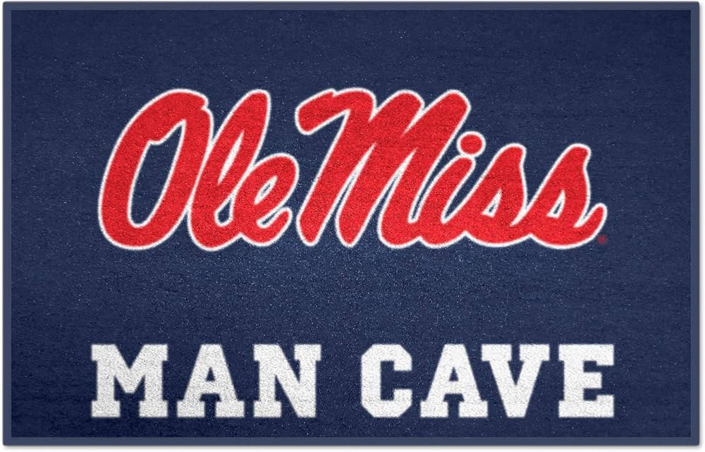 FANMATS 14672 NCAA - Ole Miss Rebels Man Cave Starter Mat Accent Rug - 19in. x 30in. | Sports Fan... | Amazon (US)