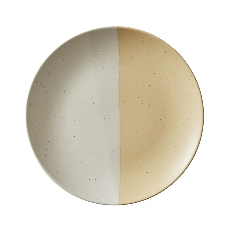 Better Homes & Gardens Yellow Hayes Stoneware 12 Piece Dinnerware Set | Walmart (US)