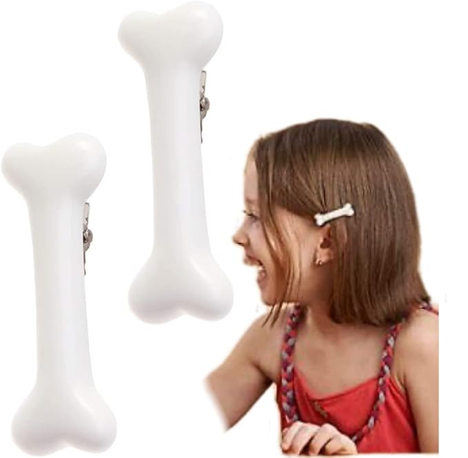 4PCS Halloween Candy Colors Dog Bone Hair Clips,Creative Funny Cute Artificial Dog Bone Hairpins,... | Amazon (US)