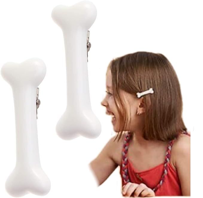 4PCS Halloween Candy Colors Dog Bone Hair Clips,Creative Funny Cute Artificial Dog Bone Hairpins,... | Amazon (US)