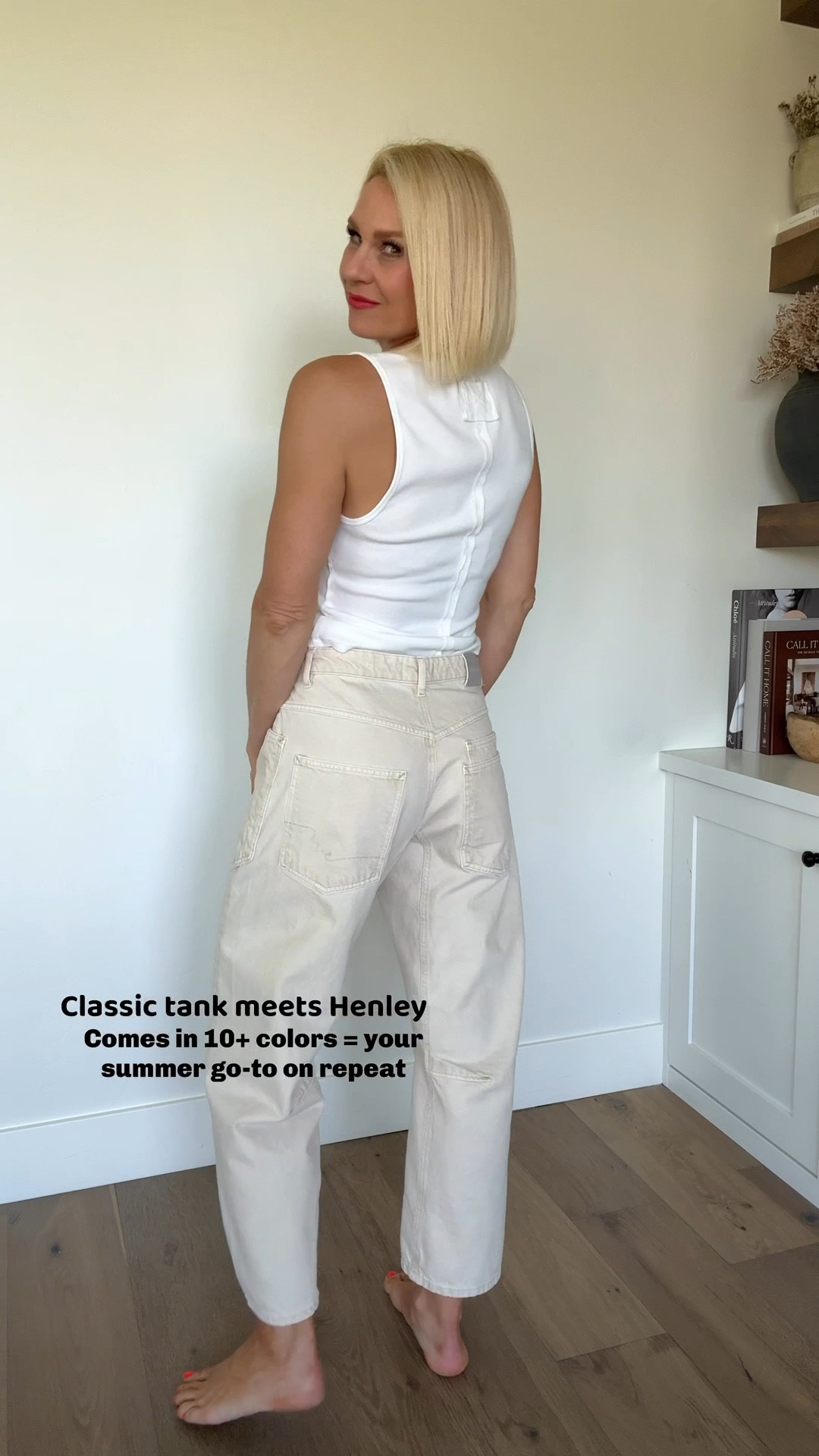 Casual spring outfit to wear anywhere.🤍
Tank fits tts, size down in jeans, always size 1/2 down in adidas’s 


#LTKOver40 #LTKMothersDay #LTKmomlife