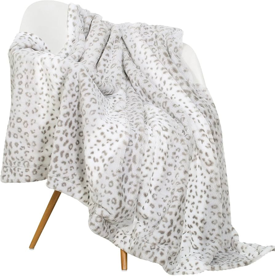 Amazon.com: SEDONA HOUSE Fuzzy Faux Fur Cheetah Throw Blanket,Lightweight Plush Cozy Soft Microfi... | Amazon (US)