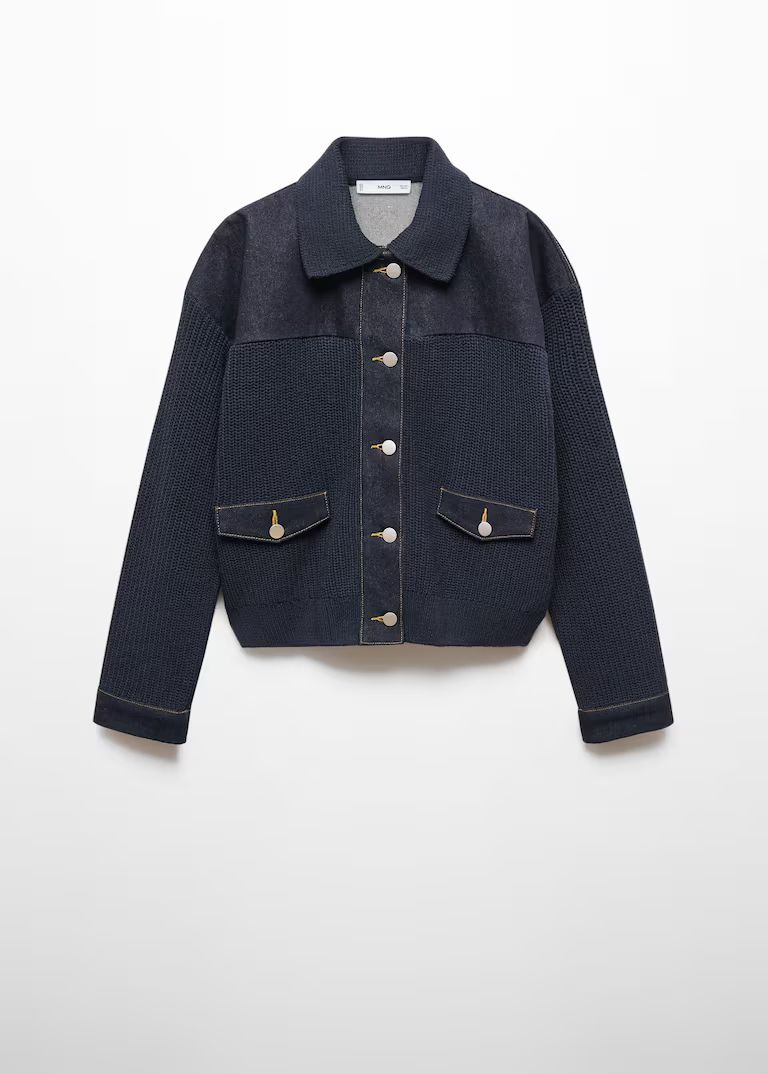 Knitted bomber jacket | MANGO (UK)