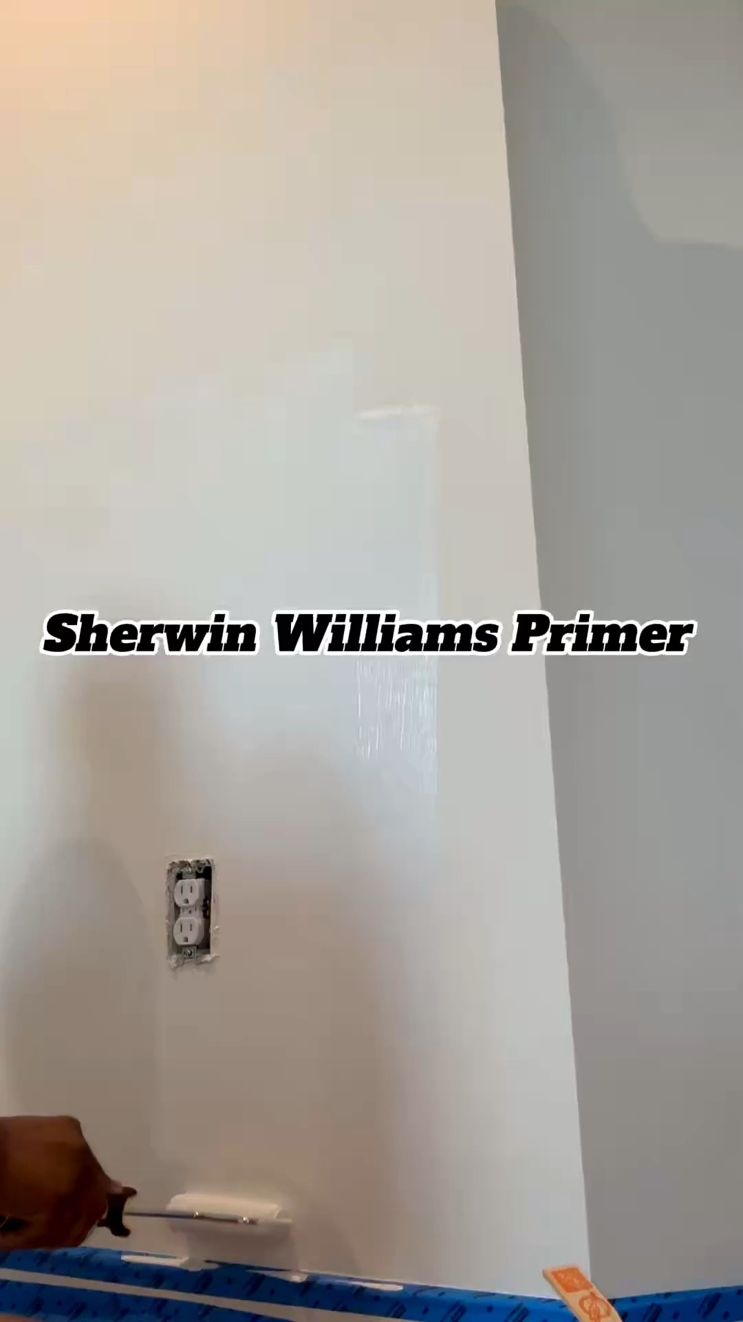 Don't skip this step before painting your new build walls 👀🫶🏾

Typically, you don't need to prime walls that have already been painted. Since this is a new construction home, we felt the walls weren't properly painted, so we decided to prime them ourselves before we added new paint. 

We used ProBlock Premium Water-Based Primer from Sherwin Williams and Purdy rollers for smooth coverage. To protect our existing carpet, we covered everything with builder's paper from @lowes Lowe’s before getting started.

We want to pick up the carpet eventually, but that’s for another day!