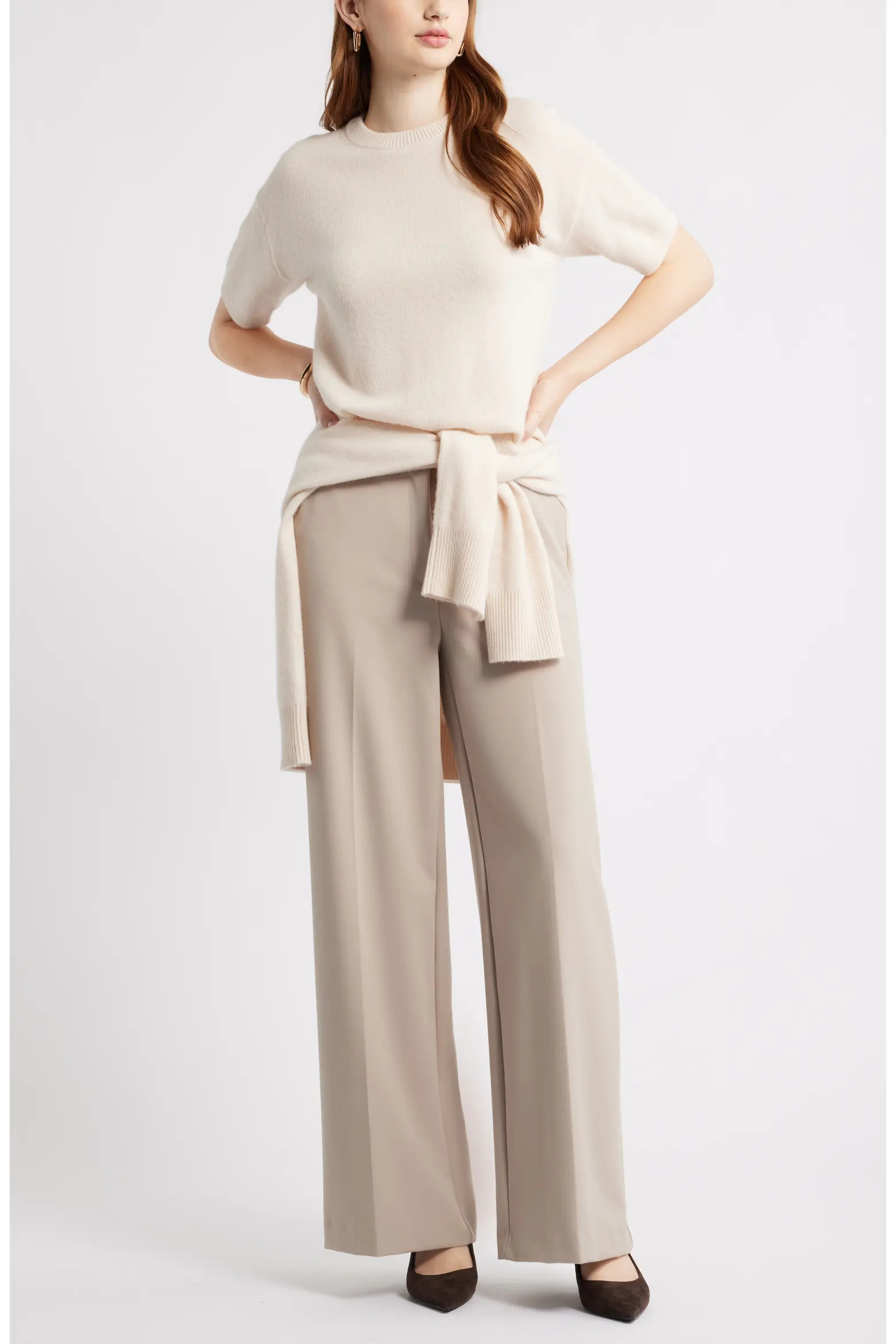 Short Sleeve Cashmere Sweater (Women) | Nordstrom | Nordstrom