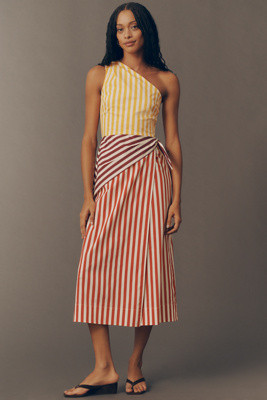 SIMONMILLER Belem Poplin Midi Dress | Anthropologie (US)