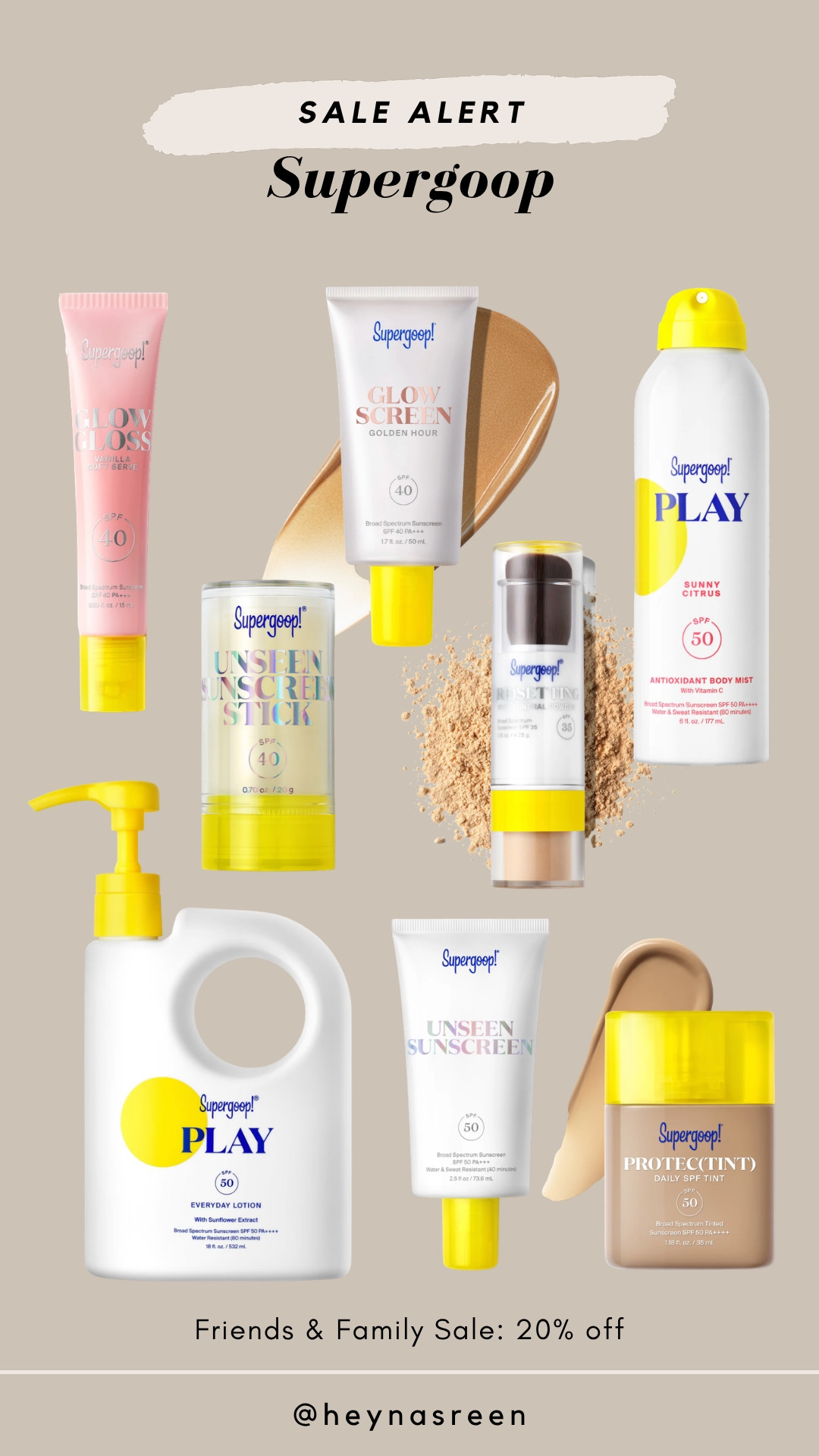 Get 20% off during Supergoop’s Friends & Family sale! Linking all my Supergoop favorites. These are my beach must haves and always comes with me when I travel.

#LTKBeauty #LTKSaleAlert