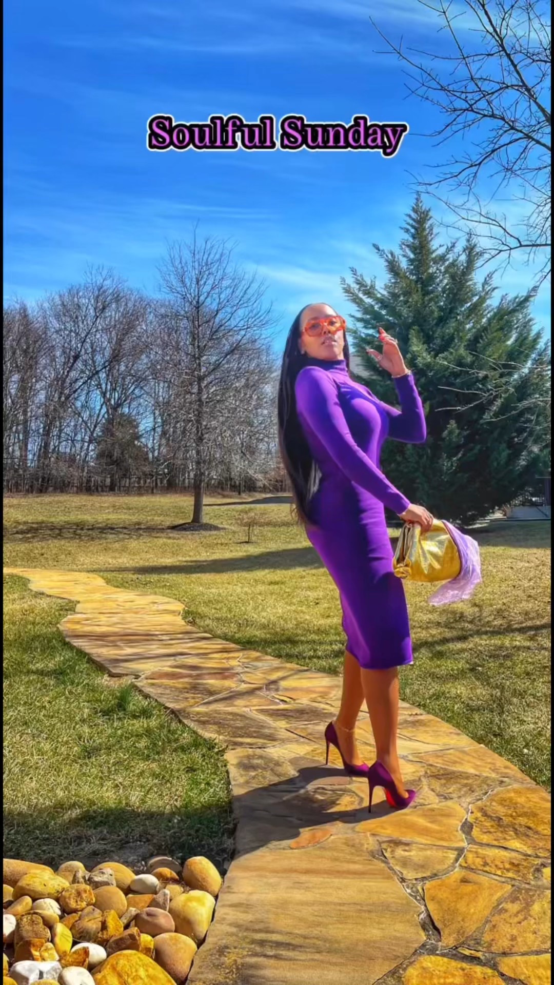 Smile… the sunshine is coming. 💜 

From the desk of What To Wear Here And There by: LaShawna Moore 

#whattowearhereandthere #highlowstylewithflair #soulfulsunday #naturalhair #knitdress #louboutin #suede #heels #ladylike #style #dmv #creator #influencer #sunday #ootdfashion

#LTKShoeCrush #LTKOver40
