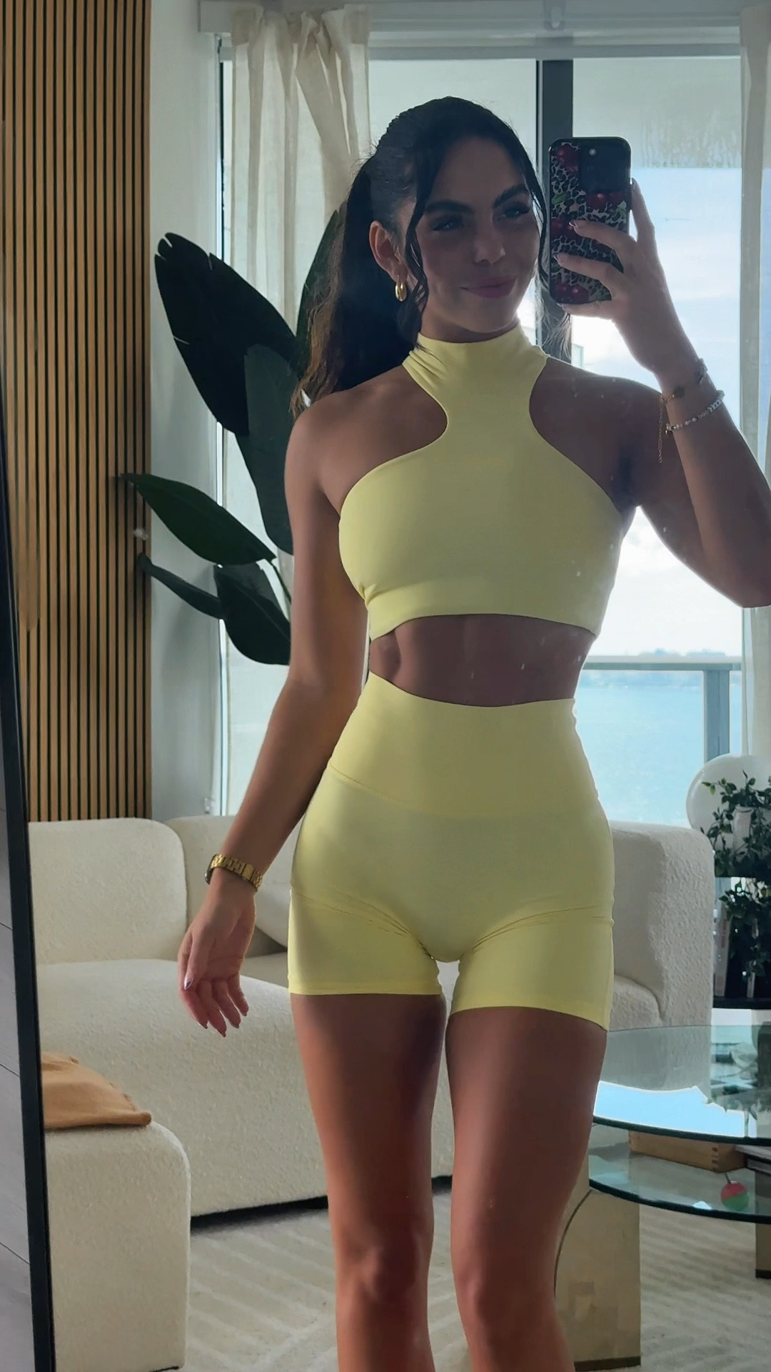 Obsessed with this chic set! The one-shoulder bra is so flattering with its unique cut, and the soft fabric makes it perfect for all-day wear. Paired with the shorts, which have the most flattering high-rise and a seamless front—say goodbye to awkward lines! This combo is perfect for everything from workouts to brunch. 

#LTKFindsUnder100 #LTKFitness #LTKActive