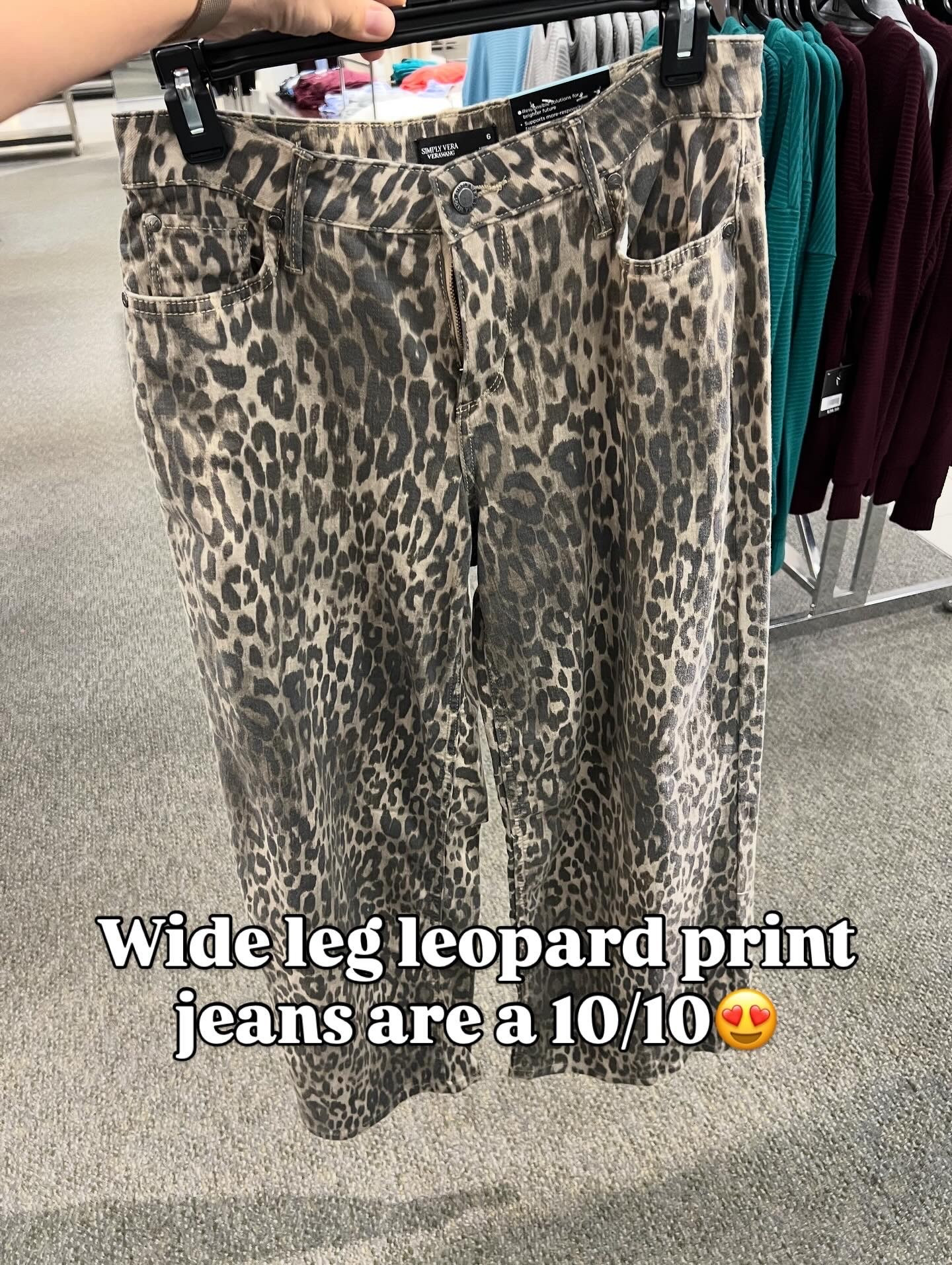 These leopard jeans are such a good find at kohls! I tried them on and they fit true to size (I’m a 6) and they’re comfortable and flattering. The print looks expensive. They’re also tall girl friendly! I’m 5’8”. To shop, click the image of the ombré wide jeans and you’ll see the leopard option. 

#LTKFindsUnder50 #LTKFindsUnder100 #LTKStyleTip