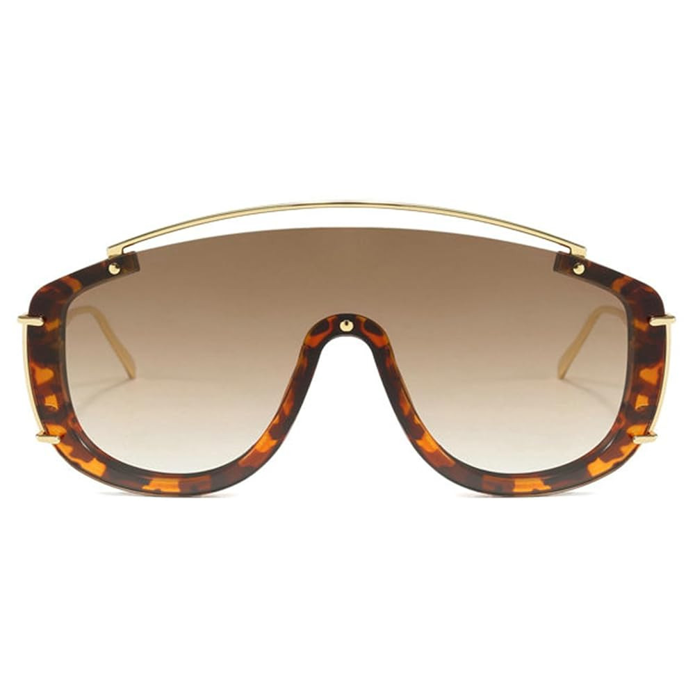 willochra Popular Oversized Pilot Sunglasses Women Men Luxury Big Frame Mask Glasses Goggle Flat ... | Amazon (US)